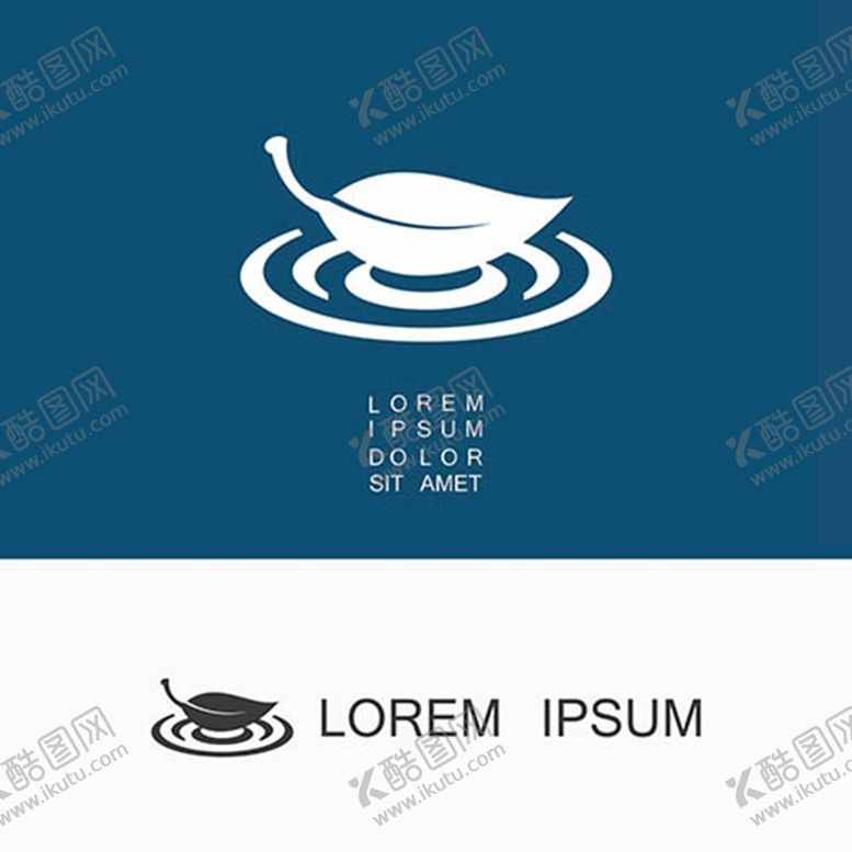 编号：25295710270219239948【酷图网】源文件下载-灯泡与叶子图案标志