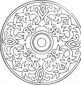 镂空花图案