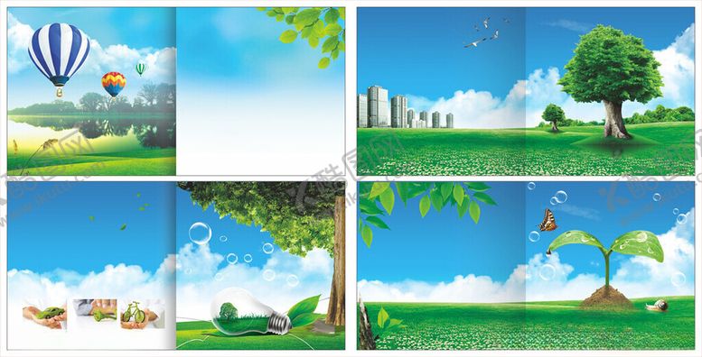 编号：31996010060600164678【酷图网】源文件下载-绿色画册环保画册健康画册