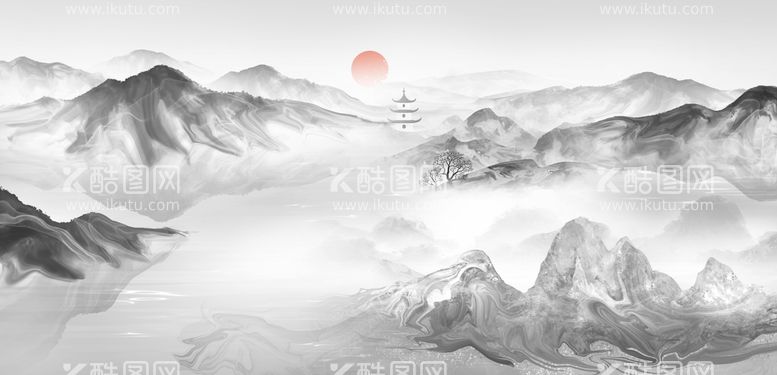 编号：18273610080650369427【酷图网】源文件下载-风景山水画