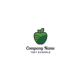 水果标志企业logo商设计星星店logo