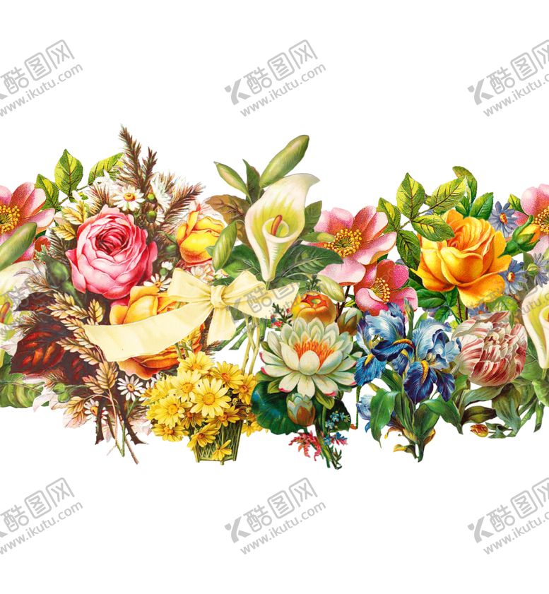 编号：39010304131957583997【酷图网】源文件下载-缤纷花卉装饰图案