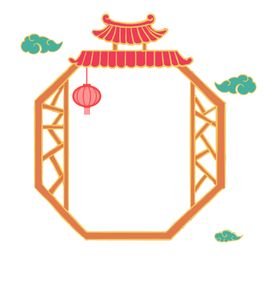 中国风花纹花边边框素材