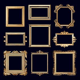 精美金色画框集合