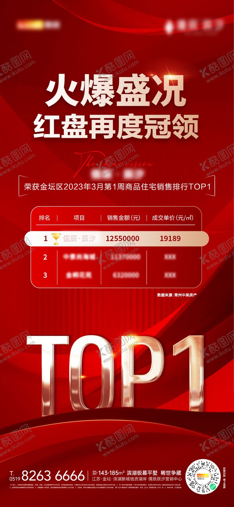 编号：35869504172003275948【酷图网】源文件下载-房地产热销排行榜第一海报