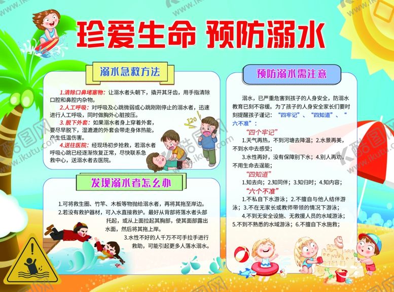 编号：92449610051344034604【酷图网】源文件下载-预防溺水