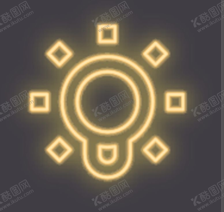 编号：94456310232252359375【酷图网】源文件下载-霓虹灯灯泡