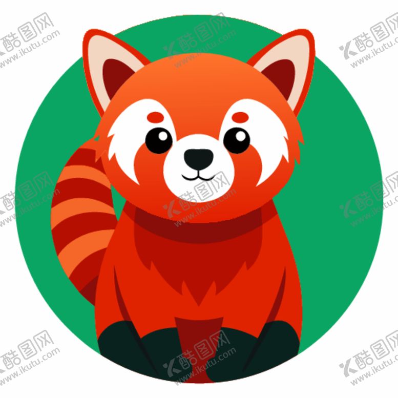 编号：57861202151918512372【酷图网】源文件下载-图标风格的小熊猫