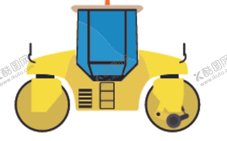 编号：98350809281051245564【酷图网】源文件下载-压路车
