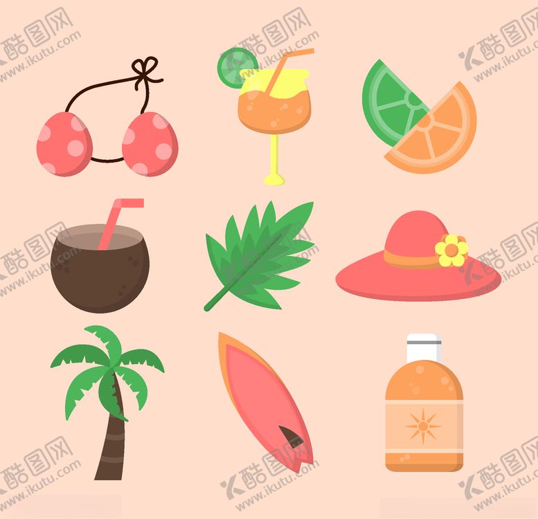 编号：83563706251240532135【酷图网】源文件下载-夏日元素