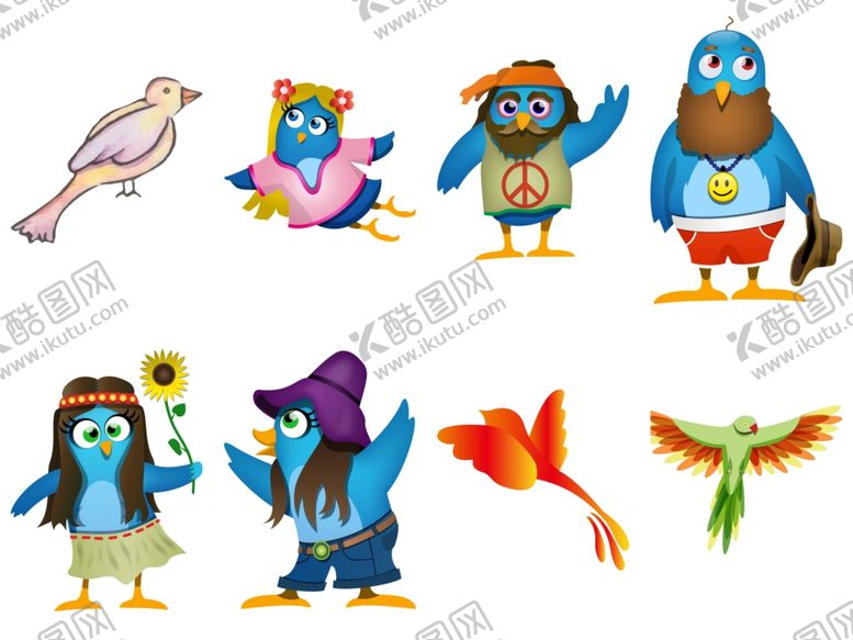 编号：29092609262125273923【酷图网】源文件下载-卡通鸟