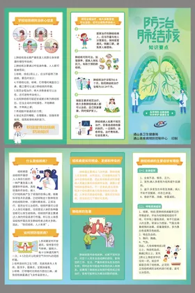 肺结核防护折页
