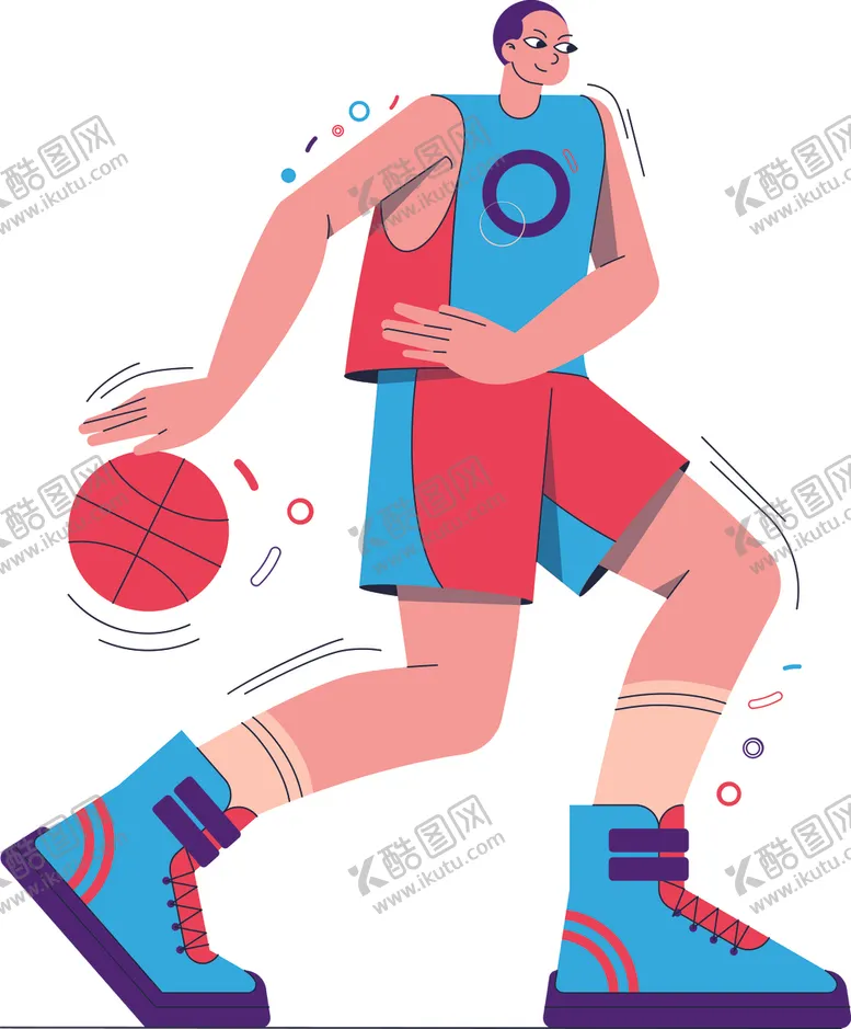 编号：50551402141519307654【酷图网】源文件下载-人物运动插画