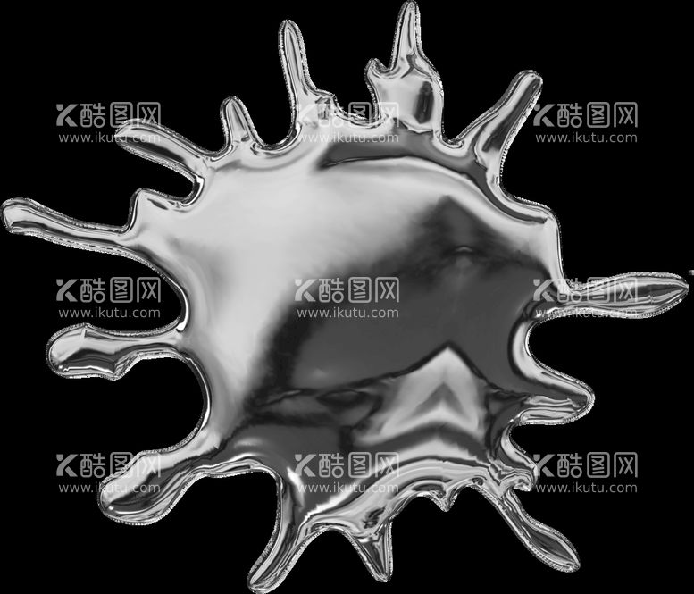 编号：18834411202002045892【酷图网】源文件下载-新潮酸性金属 液态素材