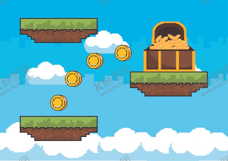 编号：65091109230155298894【酷图网】源文件下载-复古像素风游戏场景插画