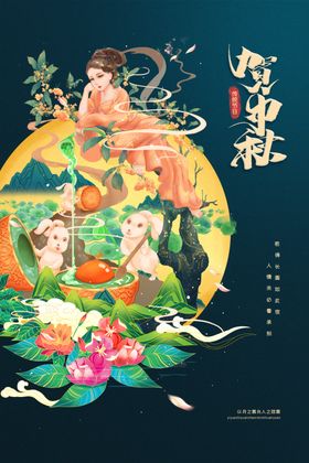 创意传统中国风中秋节海报