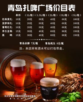 啤酒菜单