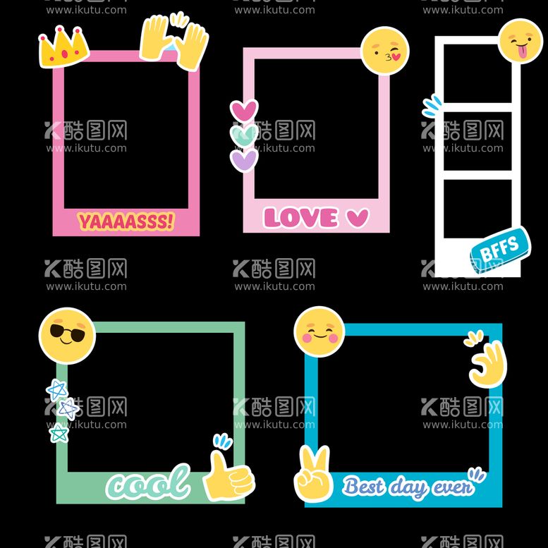 编号：30516209292359073516【酷图网】源文件下载- 卡通相框