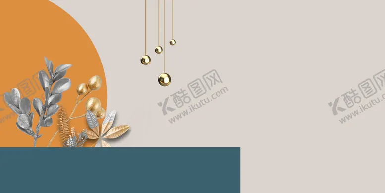 编号：44569112230010046476【酷图网】源文件下载-抽象几何立体树叶装饰画