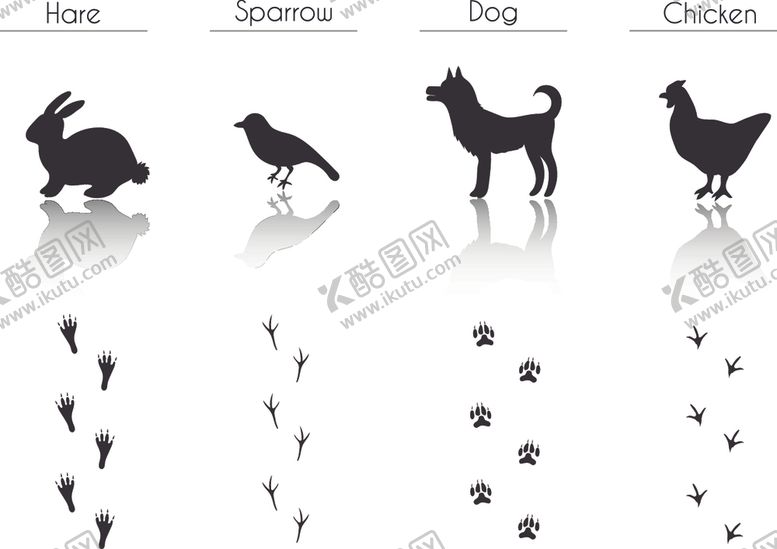 编号：97134509220335072374【酷图网】源文件下载-动物剪影