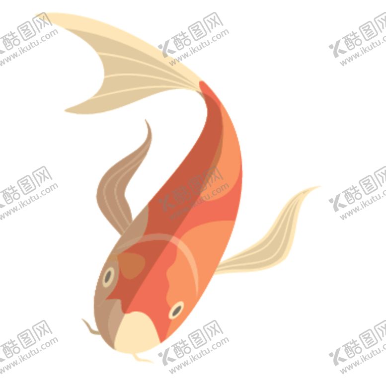 编号：33582609290117303300【酷图网】源文件下载-鲤鱼插画图案