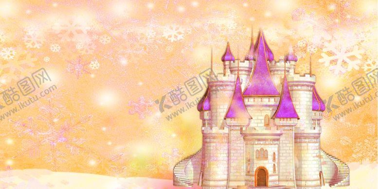 编号：74678010190739295206【酷图网】源文件下载-金色冰雪卡通城堡