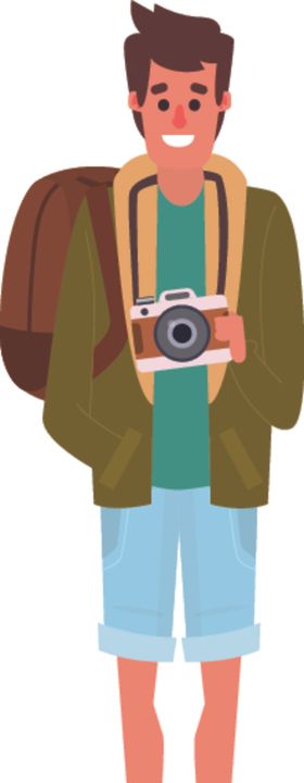 旅客游人背包游者游