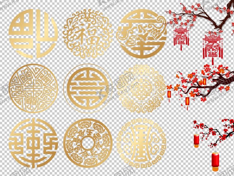 编号：74303509131223599725【酷图网】源文件下载-剪纸梅花腊梅