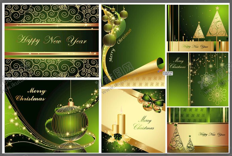 编号：34050004042121535135【酷图网】源文件下载-奢华绿金商务请柬设计