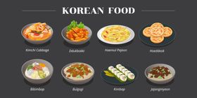 韩国料理素材