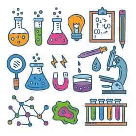 卡通可爱教育科学实验海报
