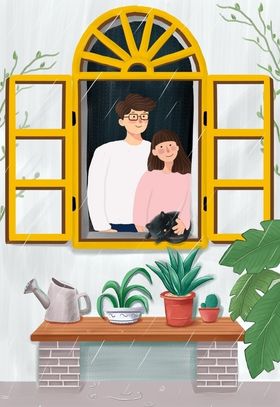 在屋子的女孩看着灯