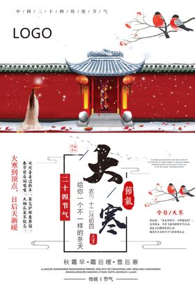 大寒24节气广告