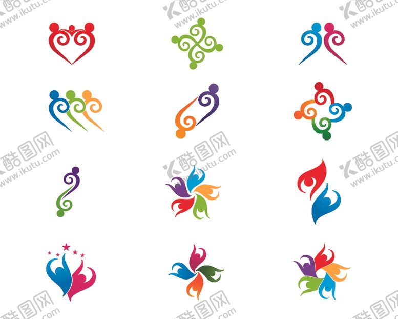 编号：29368610020750436611【酷图网】源文件下载-抽象人物图标