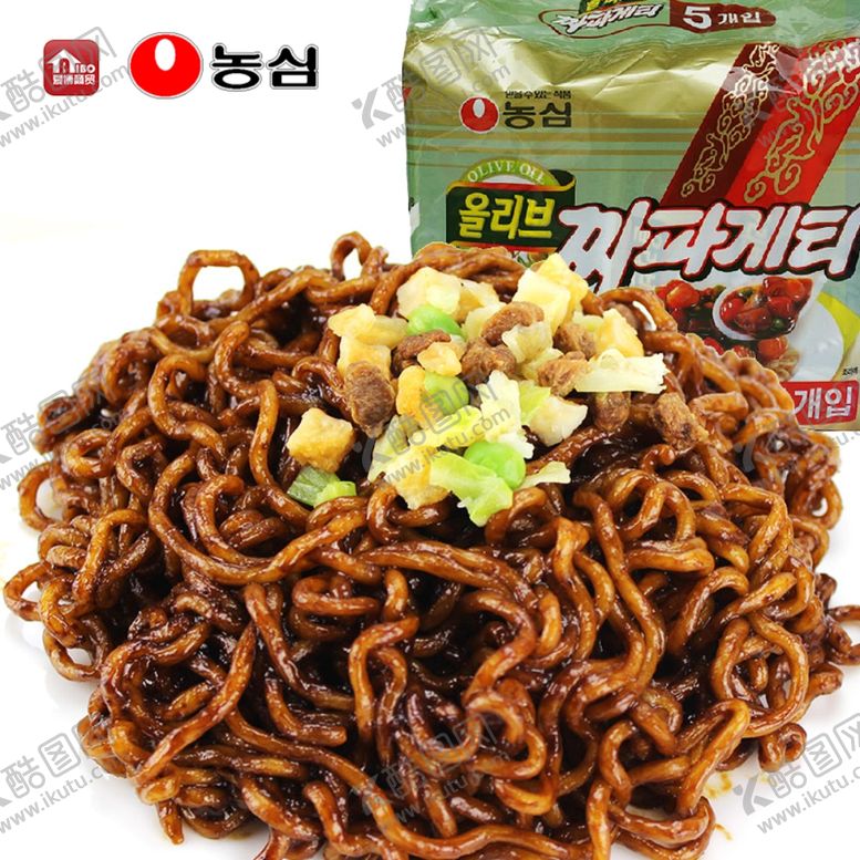 编号：14010009211309418999【酷图网】源文件下载-韩国农心炸酱干拌面方便面