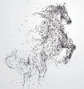 粒子笔刷骏马
