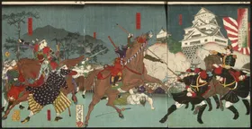 月冈芳年浮世绘新柳武者风格画作