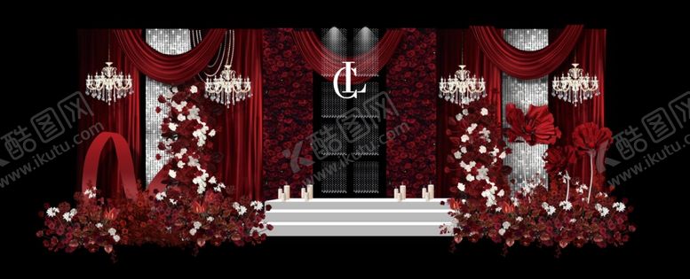 编号：92584004040931591899【酷图网】源文件下载-红色婚礼红色花艺红色订婚宴