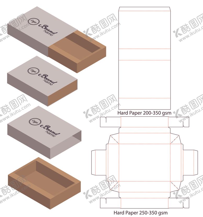 编号：73179310141115359165【酷图网】源文件下载-纸质包装盒刀模设计图