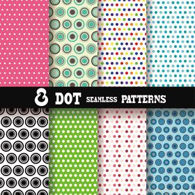 多彩针织纹理图案集合