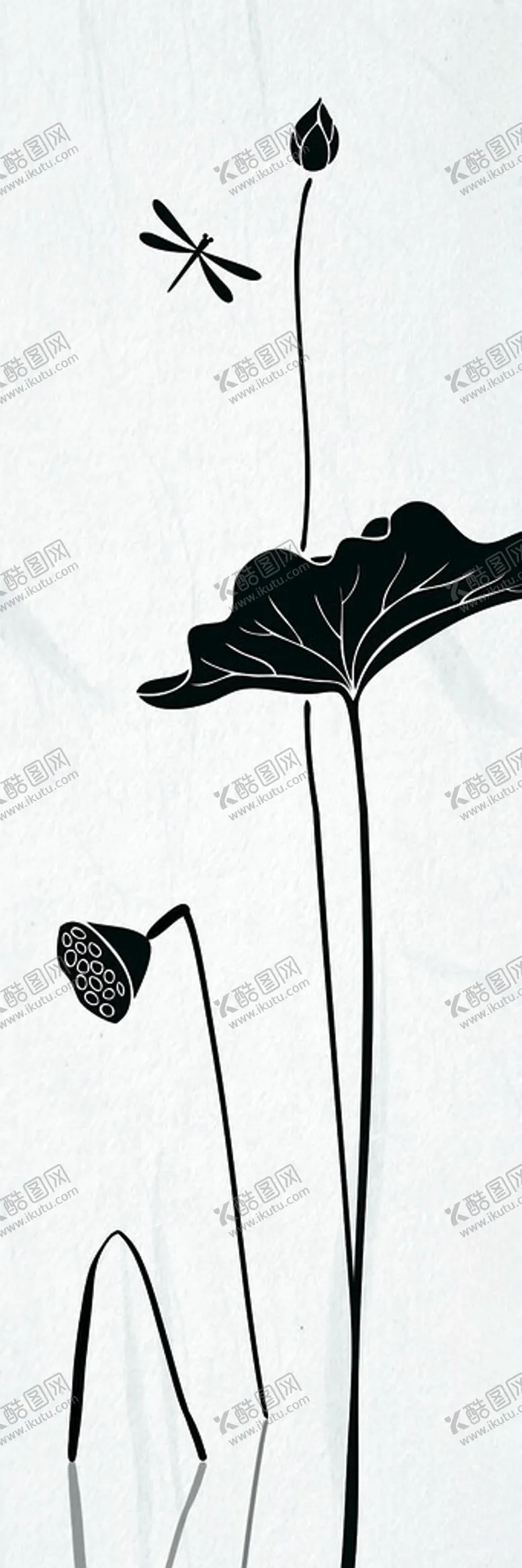 编号：70074201251513385357【酷图网】源文件下载-中国风荷花水墨意境禅意装饰画