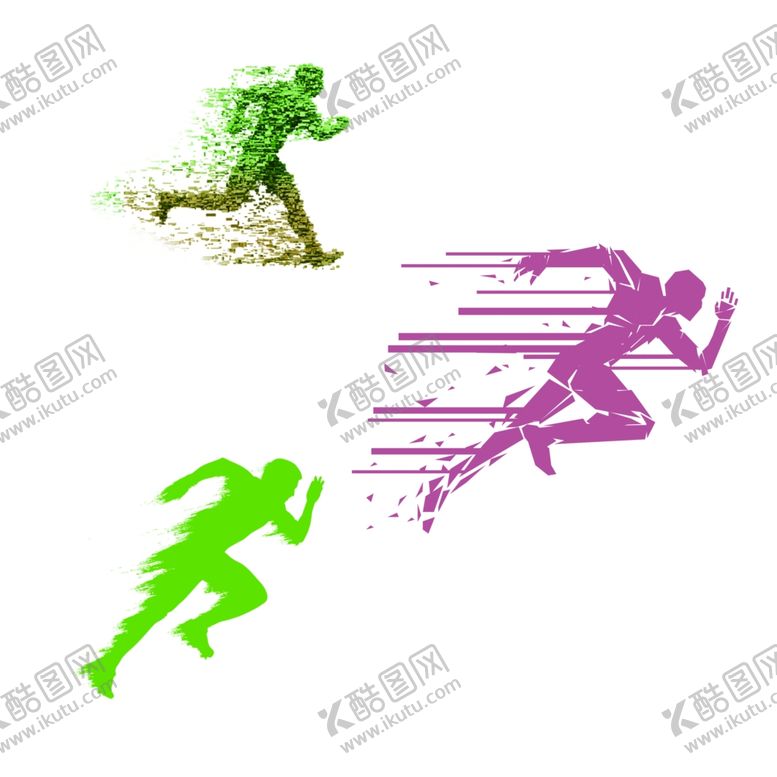 编号：90256709201920084208【酷图网】源文件下载-奔跑人影