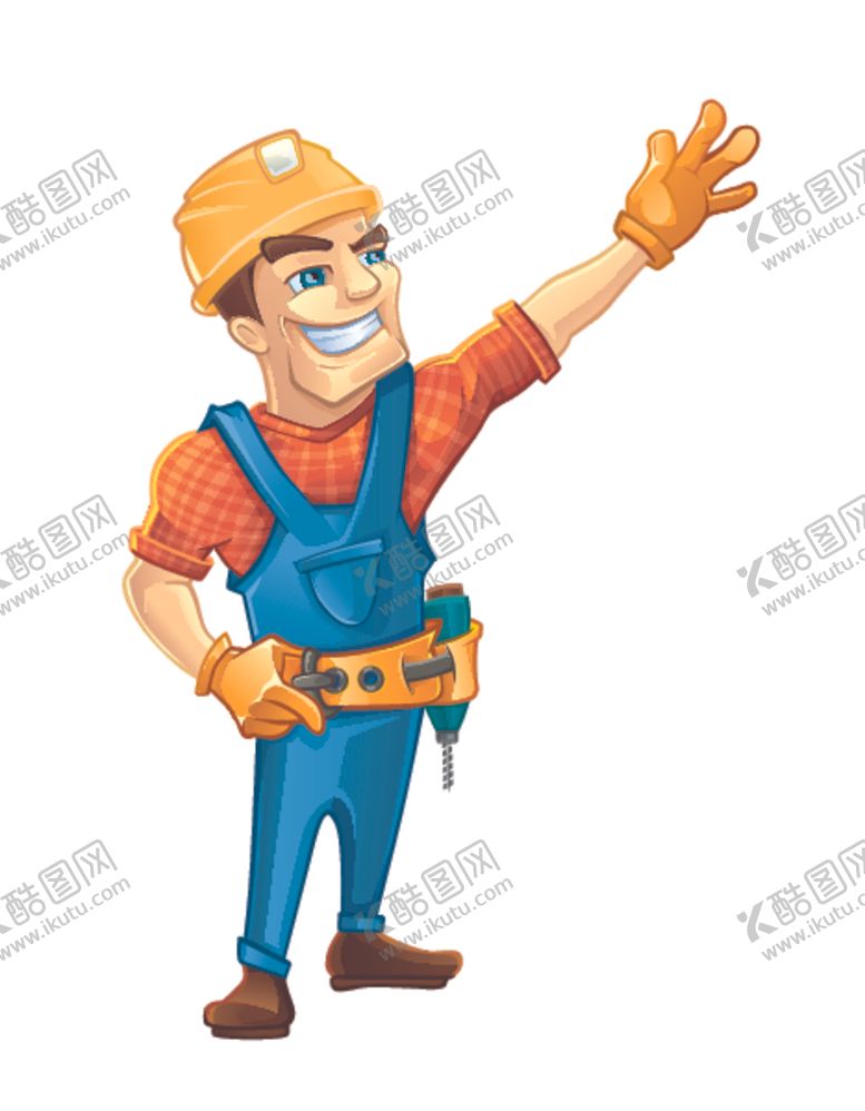 编号：29608109241143008087【酷图网】源文件下载-卡通工人