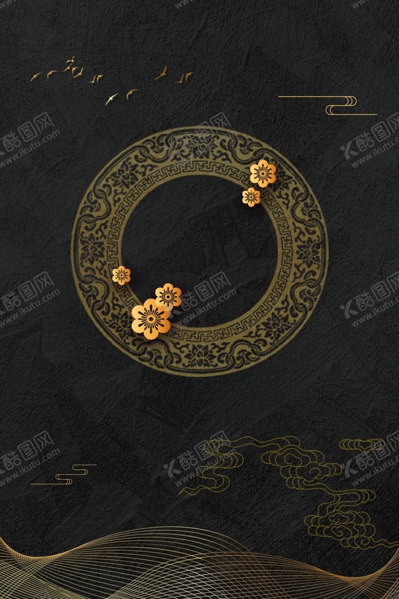 编号：86859206172105586361【酷图网】源文件下载-黑色暗金复古活动宣传背景素材