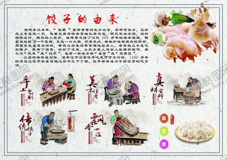 编号：47584407031848276093【酷图网】源文件下载-饺子的由来