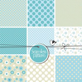 清新几何图案拼接背景图