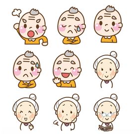 老人表情