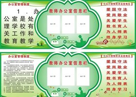 学校文化墙教师信息栏