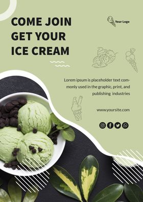 冰淇淋海报