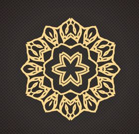 黑金花纹